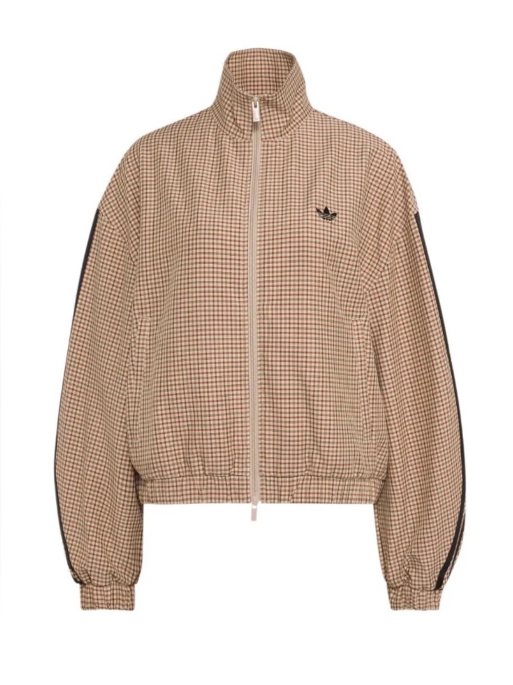 NWT adidas Originals funnel neck track top in Wonder Beige